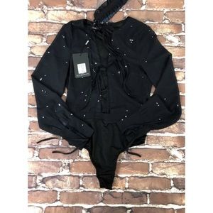 Misguided Bodysuit Size Uk 8 / US 4